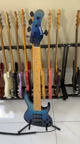 Baixo Sadowsky M5 NYC 1994, Quiled Maple