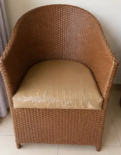 Sofá/Namoradeira de Fibra Sintética Rattan