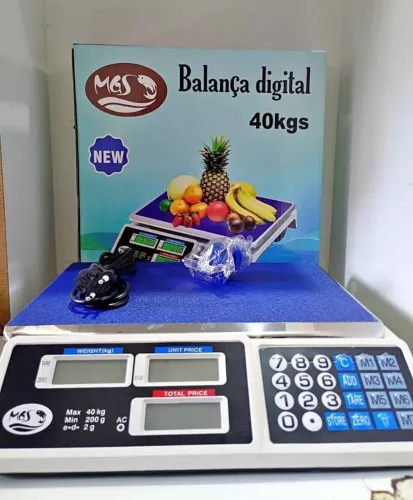 Balança digital 40 kg - balcão e bandeja inox