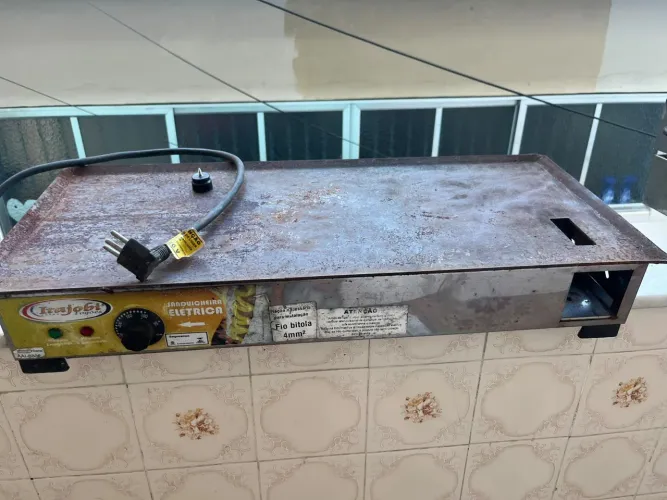 CHAPA ELÉTRICA GRANDE TUDO FUNCIONANDO 400