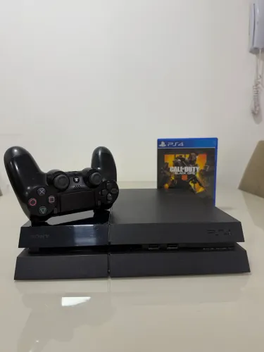 PS4 Fat Completo + 1 Controle + 1 Jogo