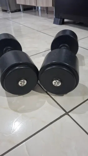 Par de dunbbell injetado de 26kg