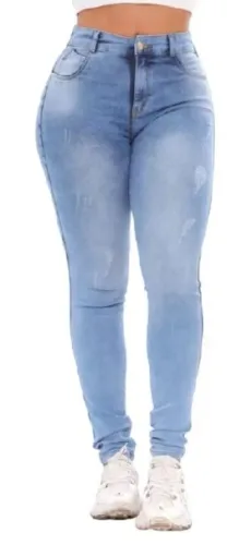 Calça jeans skiny Lycra tamanho 40