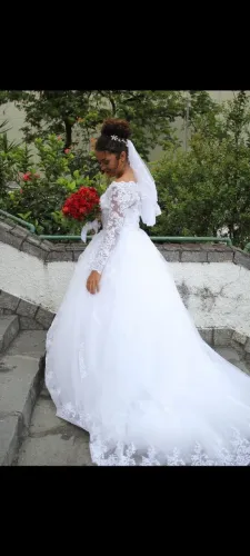 Vestido de noiva princesa 2 em 1