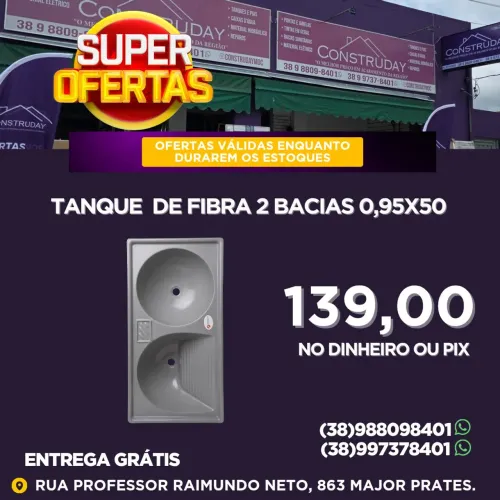 Promoção Tanque 2 Bacias 0,95x50