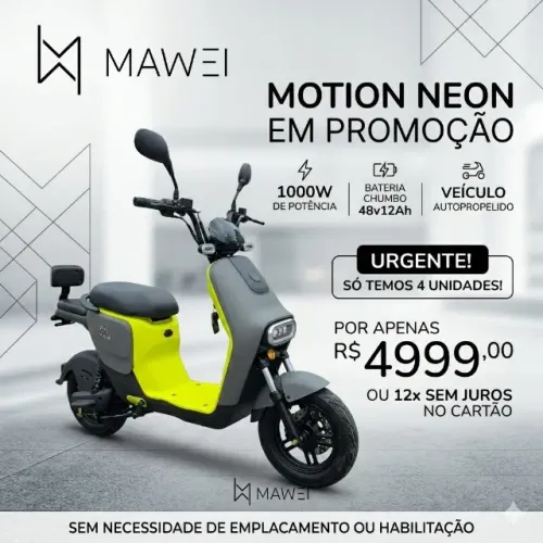 PROMOÇÃO - Bike Scooter - Motion 1000W - Mawei