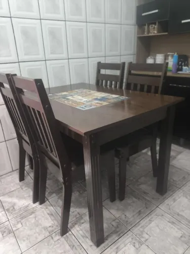 Mesa com 4 cadeiras LOUCURAAAA DE PRECINHO!!!!!!