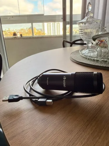 Microfone Condensador VEDO BM-800 USB - Plug and Play