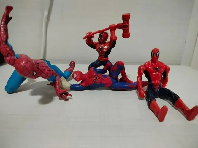 Lote Com 4 Bonecos Homem-aranha (restauro)