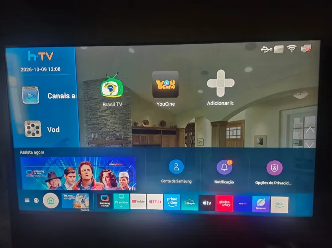 Smart TV Samsung 50" Crystal UHD 4K (Modelo AU8000) - Perfeito Estado!