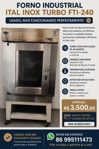 Forno Ital Inox turbo FTI 240