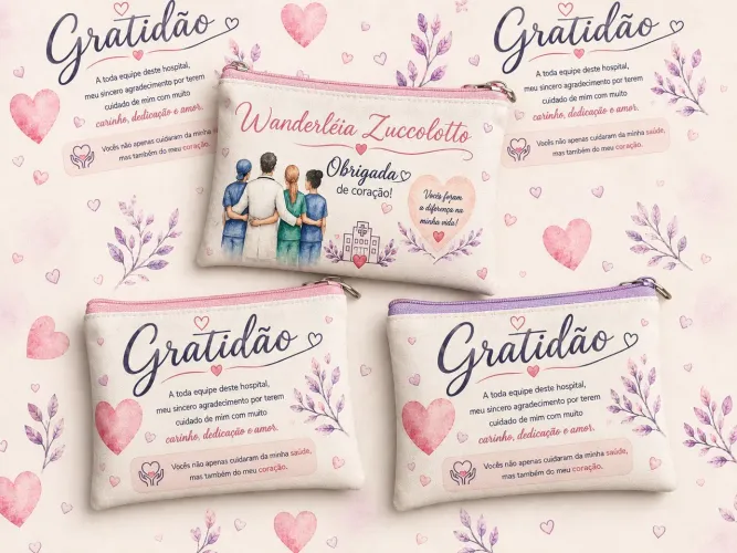 Porta moedas personalizado 