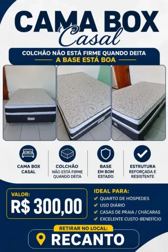 CAMA BOX CASAL!