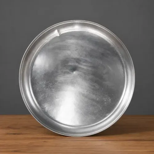 Kit 3 Bandejas Inox 40cm p/ Servir | Ideal p/ Restaurante, Buffet e Doces