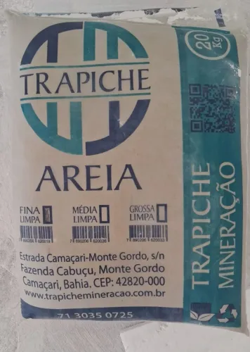 Areia Fina para construção