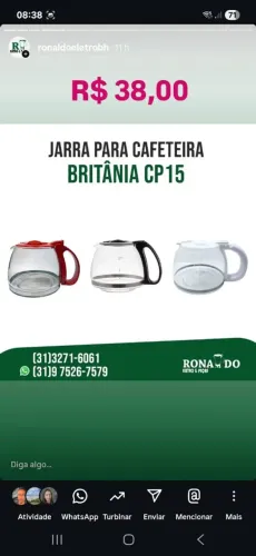 Jarra para cafeteira todas as marcas