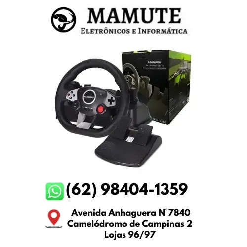 Volante Gamer 7 Em 1 Compatível Ps3 Ps4 Xbox One Xbox 360 Nintendo Switch Android e PC