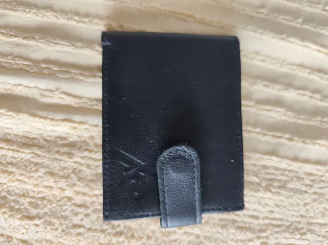 Carteira para documentos e cédula couro legítimo polo sul com sobras interna