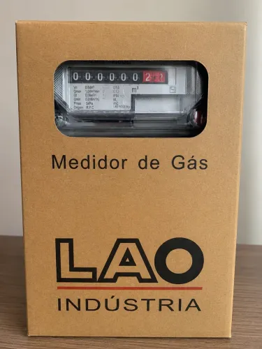 Medidor de Gás LAO Indústria - Novo na Caixa