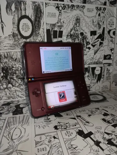 Nintendo DS XL Vinho Completo + Case Acrílico