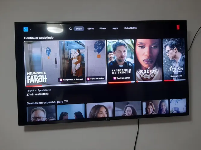 Vendo tv LG 50 polegadas novíssima imperdível 