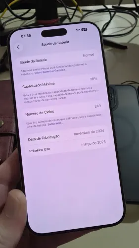 Iphone 16 Pro Max - Bateria 98%