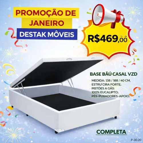 Base baú casal