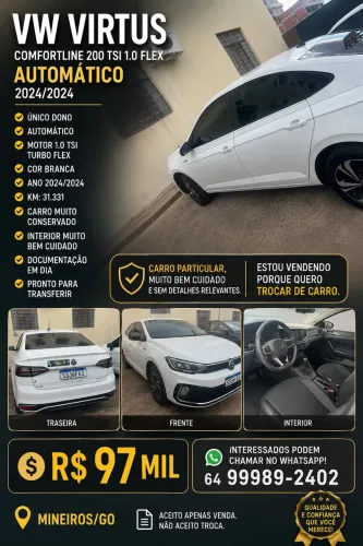 Volkswagen Virtus Comfort. 200 TSI 1.0 Flex 12V AUT 2024