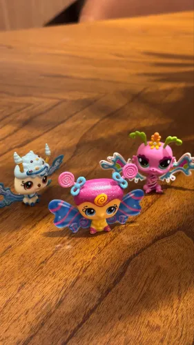 Lote 3 Fadas Littlest Pet Shop Lps Raras Hasbro Original