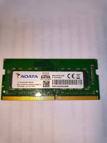 ? Memória RAM 8GB DDR4 3200MHz para Notebook