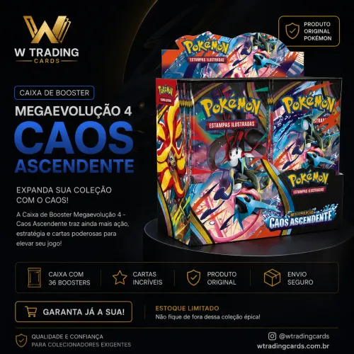 Caixa Booster Pokémon Megaevolução 4 Caos Ascendente | Original Lacrada