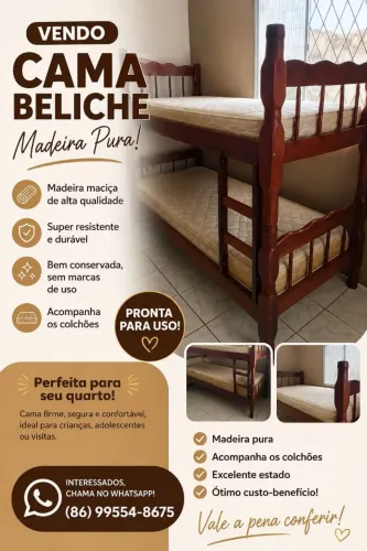 Beliche com colchão 