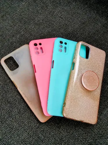 Celular com carregador e capas e fone