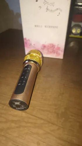 Microfone Karaokê recarregável