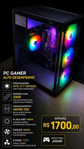 PC Gamer / Home Office - Excelente Custo-Benefício