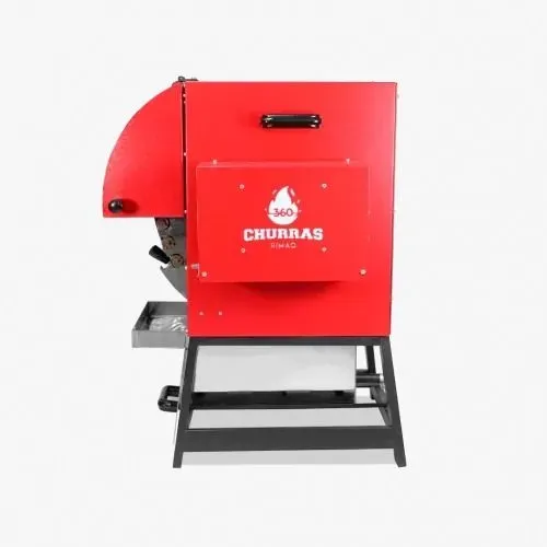 Vendo churrasqueira (Churras 360-assa 180 espetinho em 1hora.Funciona a gás, bateria,elet.