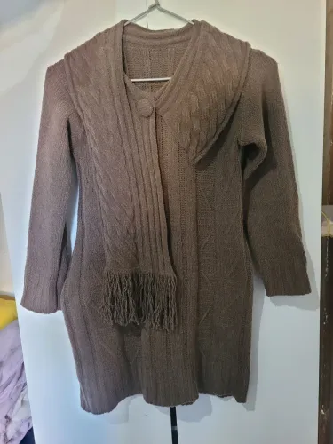 Vestido tricot Clarice Ramalho Me Marrom