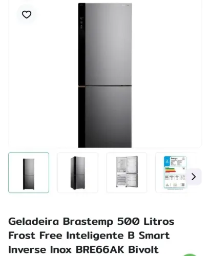 Geladeira inverse 500 litros 