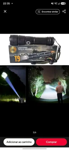 LANTERNA T9 alumínio FORTÍSSIMA 