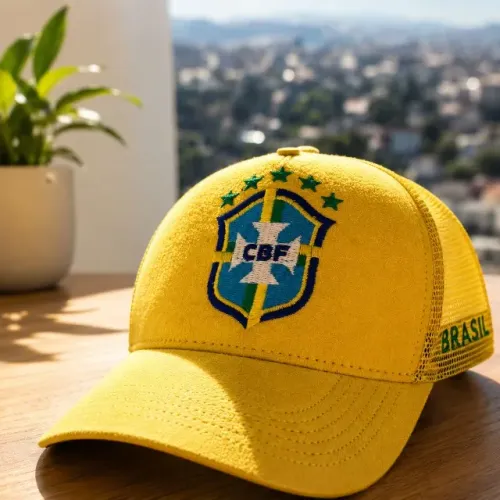 Boné Trucker Seleção Brasileira Copa 