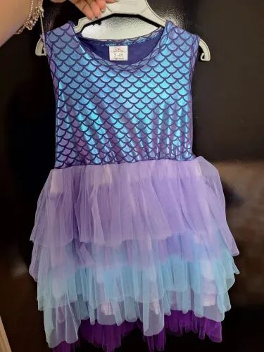 Vestido sereia 3/4 anos