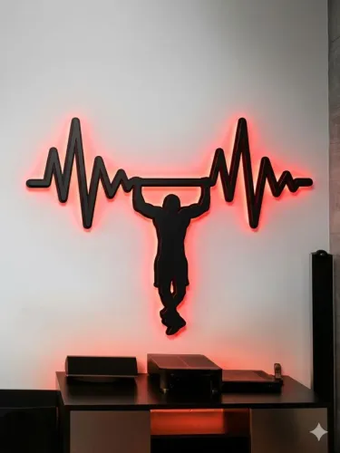 Placa de MUSCULAÇÃO EM LED