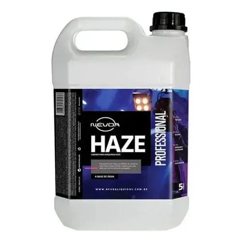 Liquido Fluido Maquina Fumaça Haze Base Agua 5 Litros Neutro Galão Nevoa Professional