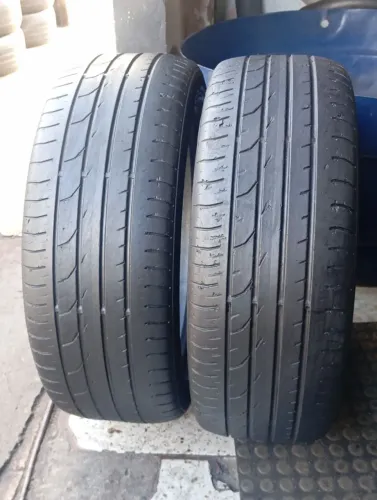 Dois pneus 205/50/17 continental reaberto