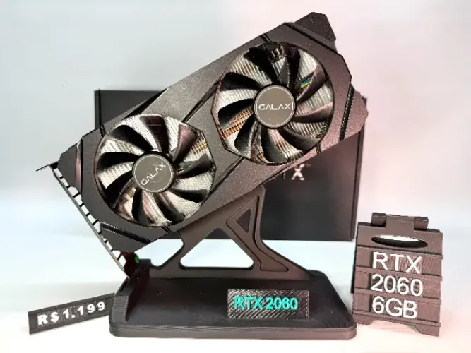 Placa de Video Rtx 2060 6Gb Galaxy Oc Aceito Trocas Tem Garantia 12x No Cartao