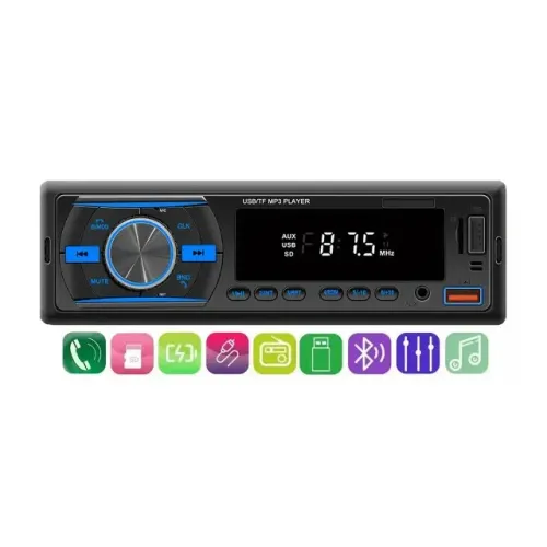 Rádio Automotivo Bluetooth USB MP3 FM Controle Remoto Novo