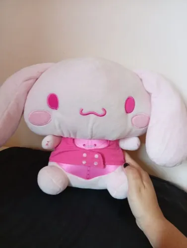 Cinnamoroll - Hello Kitty pelúcia pink monochrome coleção pelúcia original
