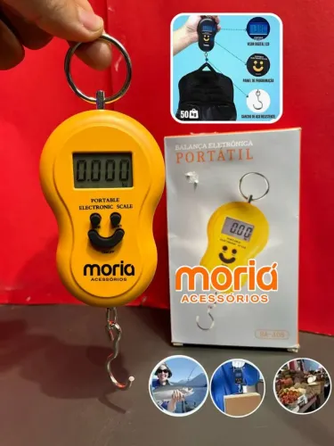 Balança Portátil Digital 50kg Para Mala Viagem Bagagem Pesca