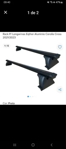 Rack Toyota Corolla Cross Zerada