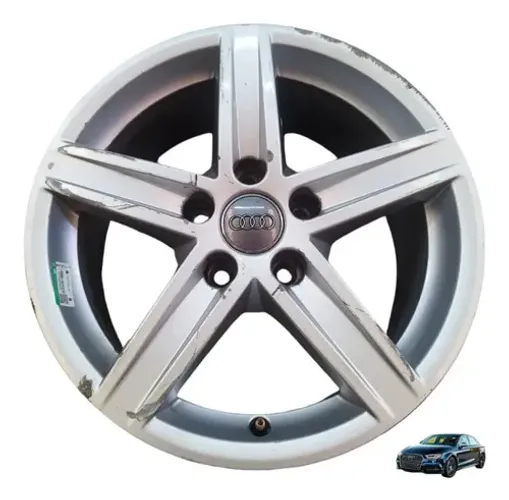 Roda Liga Leve Aro 17 Audi A3 1.4 Tfsi 2016 A 2020 Prata